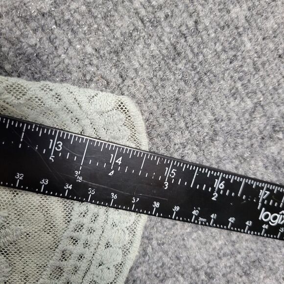 POLAGRAM Green Sheer Lace Kimono Fairy Romantic Feminine Dainty Flowy ONE SIZE - Picture 9 of 9